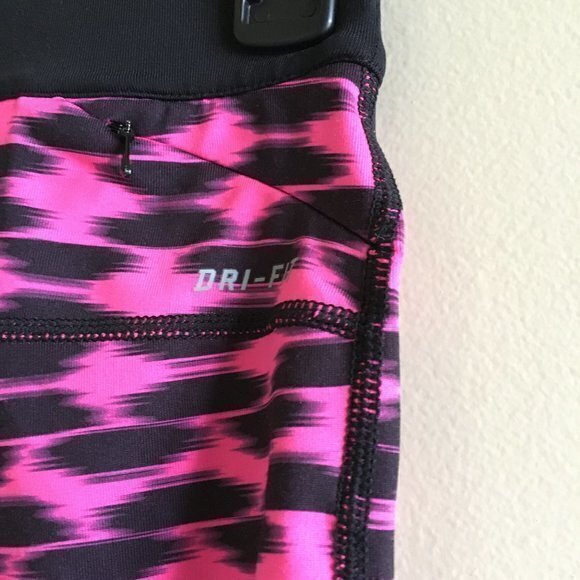 Nike 3/4 Printed‎ Relay Crop Running Pants DRI-FIT  Size XS 645610-667 - Picture 7 of 11